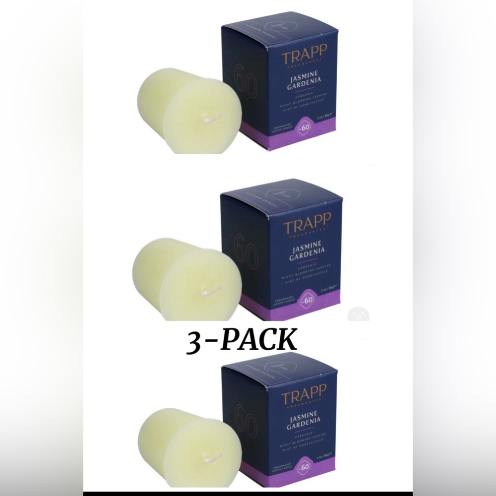 Jasmine Gardenia Votive Candle 3-Pack - Cream
